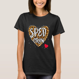 Special Education Teacher Leopard Special Ed Crew T-Shirt