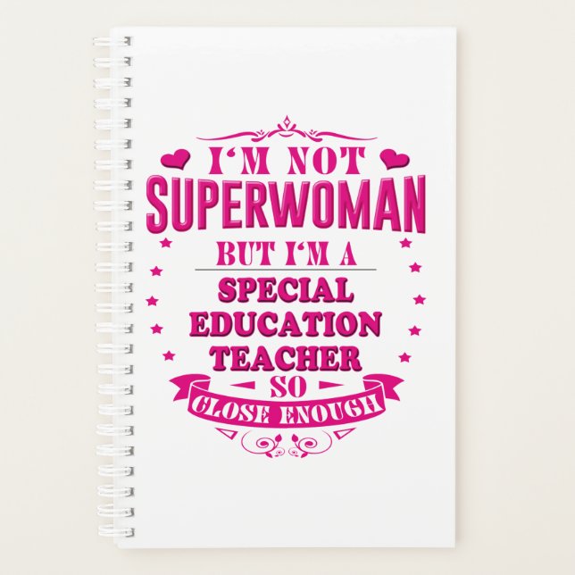 Special Education Teacher Planner Gifts Women Men (Front)