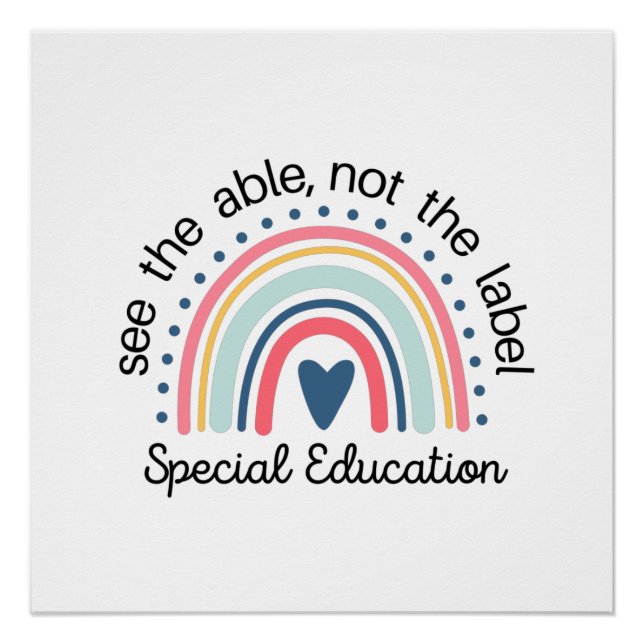 Special Education Teacher Shirt,Sped Teacher Poster (Front)