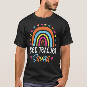 Special Education Teacher Sped Ed Boho Boho Rainbo T-Shirt