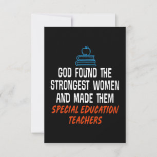 Special Education Teachers Card