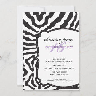 SPECIAL EVENT INVITES :: superb zebra 4P