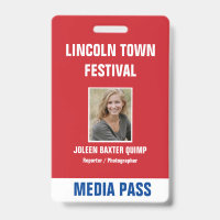 Special Event Security Media Pass QR code