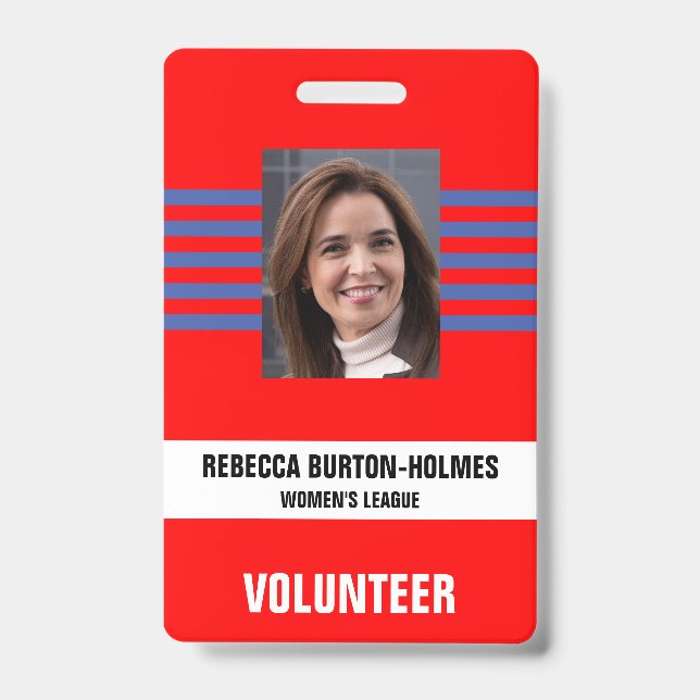 SPECIAL EVENT SECURITY PASS - Photo I.D. ID Badge (Front)