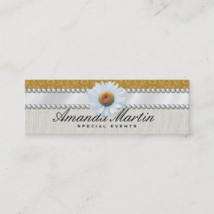 Special Events Classic Yellow Mini Business Card