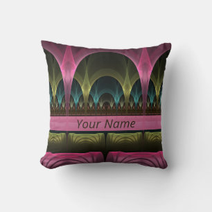 Special Fantasy Abstract Colourful Fractal Own Nam Cushion