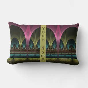 Special Fantasy Abstract Colourful Fractal Own Nam Lumbar Cushion