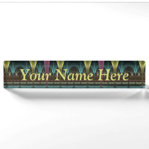 Special Fantasy Abstract Colourful Fractal Title Nameplate