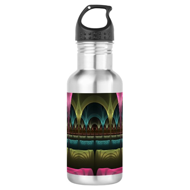 Special Fantasy Pattern Abstract Colourful Fractal 532 Ml Water Bottle (Front)
