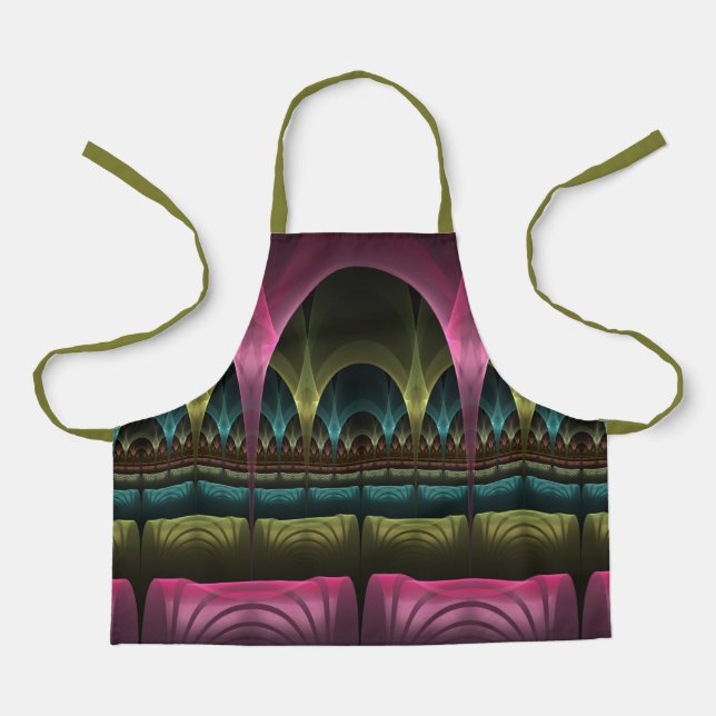 Special Fantasy Pattern Abstract Colourful Fractal Apron (Front)