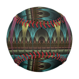 Special Fantasy Pattern Abstract Colourful Fractal Baseball