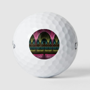 Special Fantasy Pattern Abstract Colourful Fractal Golf Balls