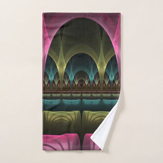 Special Fantasy Pattern Abstract Colourful Fractal Hand Towel (Hand Towel)