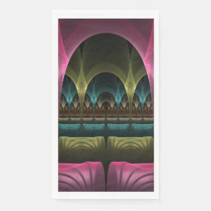 Special Fantasy Pattern Abstract Colourful Fractal Napkin