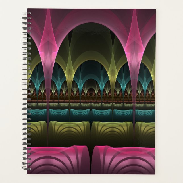 Special Fantasy Pattern Abstract Colourful Fractal Planner (Front)