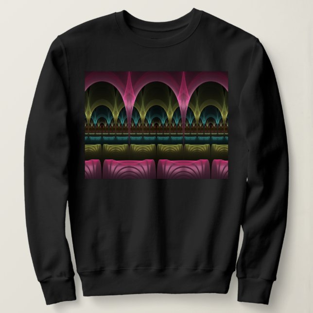 Special Fantasy Pattern Abstract Colourful Fractal Sweatshirt (Design Front)