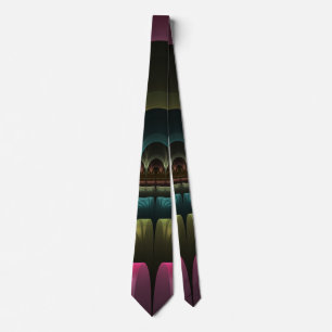 Special Fantasy Pattern Abstract Colourful Fractal Tie