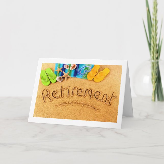 "SPECIAL FEMALE WORKER RETIRES" CARD (Front)