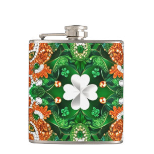 Special flask with Irish Colours Design