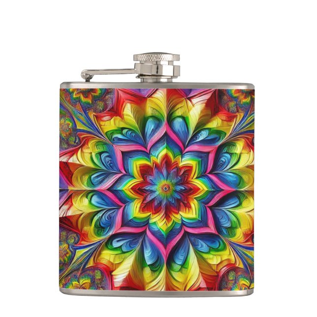 Special flask with LGBTQ Colours Design (Front)