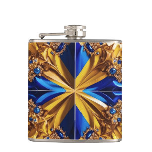 Special flask with Sweden Colours Design