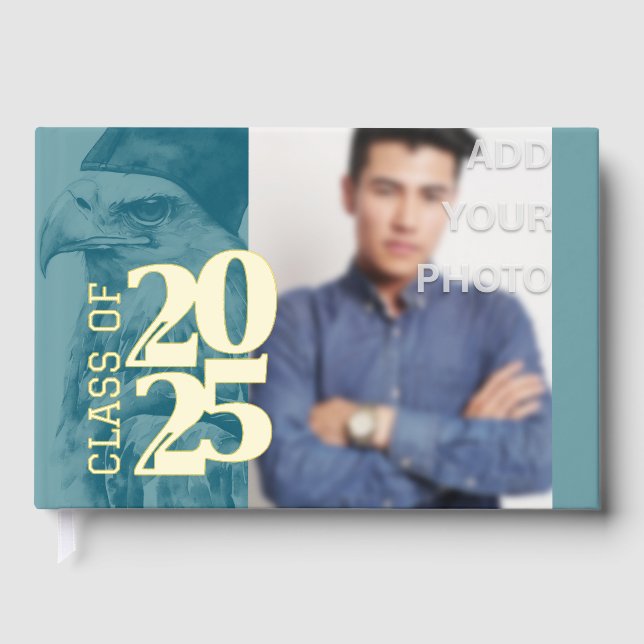 Special Foil Add Photo Graduation Party Book (Front)