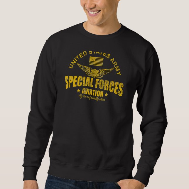 Special Forces Aviation Distressed Sweatshirt (Front)