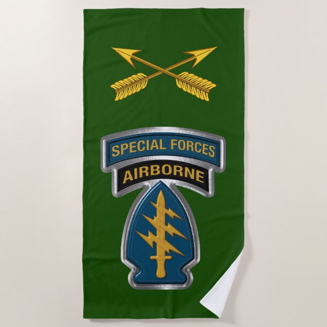 Special Forces Beach Towel (Front)