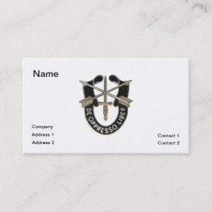 Special Forces Business Card