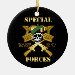 Special Forces Ceramic Ornament