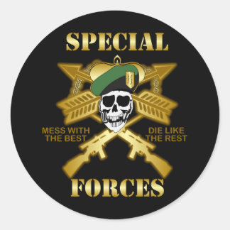 Special Forces Classic Round Sticker