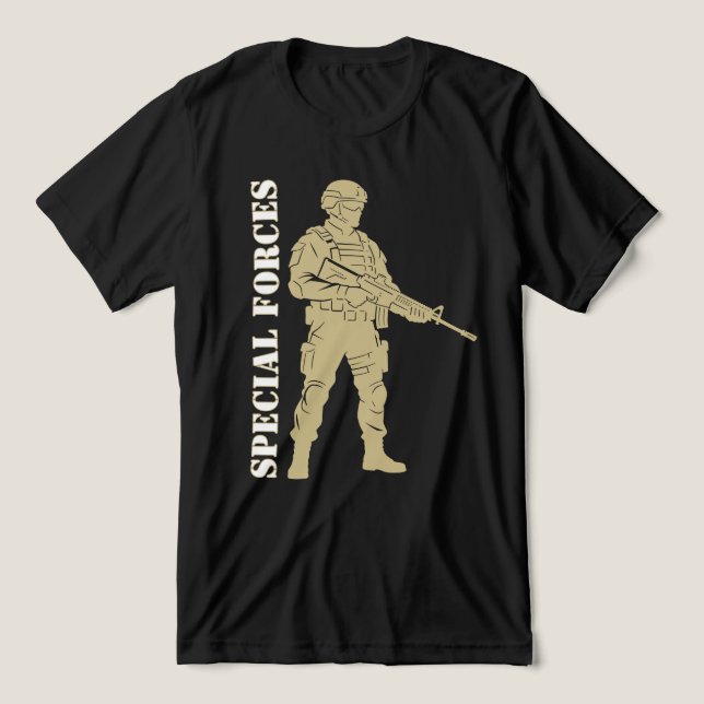Special Forces - Elite Military Operator Tri-Blend Shirt (Design Front)