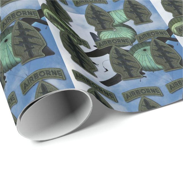 Special Forces Green Berets sf sfg sof patch Wrapping Paper (Roll Corner)