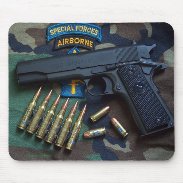 Special Forces Green Berets SF SFG SOF Veterans Mouse Pad (Front)