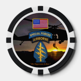 special forces green berets sf sfg veterans vets poker chips