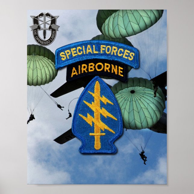 Special Forces Green Berets Veterans Poster (Front)