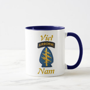 special forces green berets viet nam patch mug