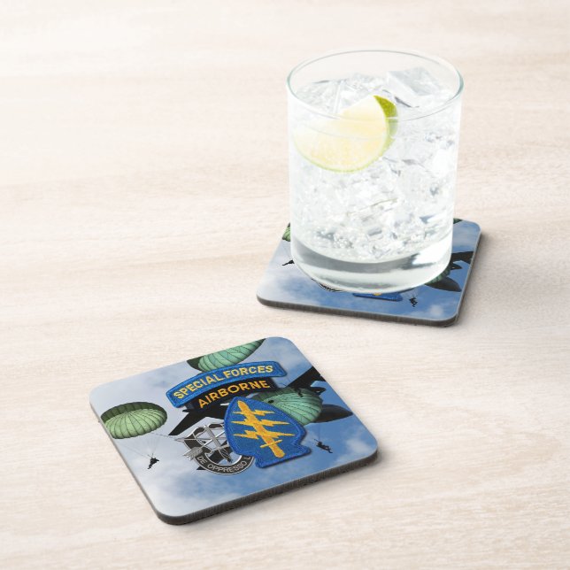 Special Forces Group Green Berets SF SFG SFGA Coaster (Right Side)