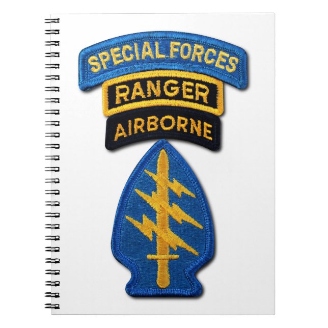Special Forces Group Green Berets SF SOF SFG SOC Notebook (Front)