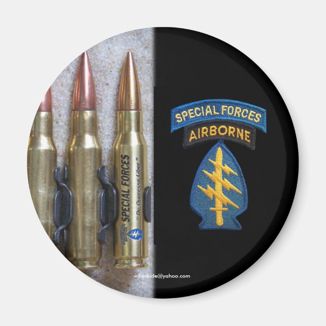 special forces group Magnet green berets iraq vet (Front)