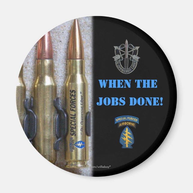 special forces group vets iraq Magnet green berets (Front)