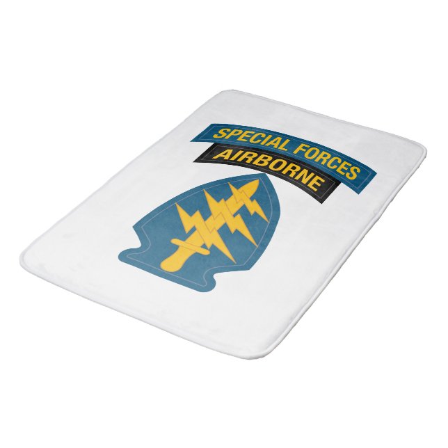 Special Forces insignia Airborne Tab Bath Mat (Angled)
