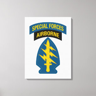 Special Forces insignia Airborne Tab Canvas Print