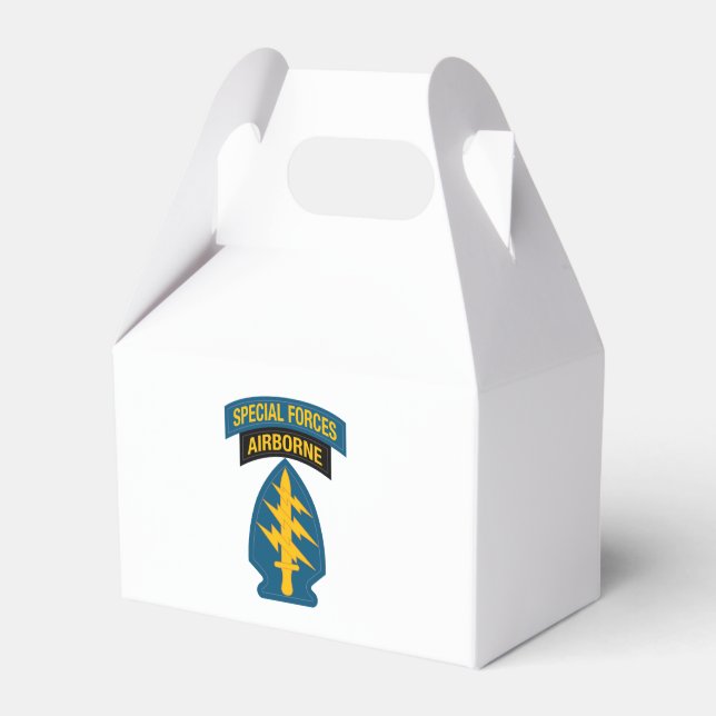 Special Forces insignia Airborne Tab Favour Box (Front Side)