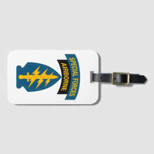Special Forces insignia Airborne Tab Luggage Tag