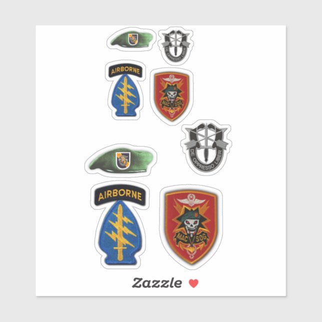 Special Forces MACVSOG SOG Green Berets Contour (Sheet)