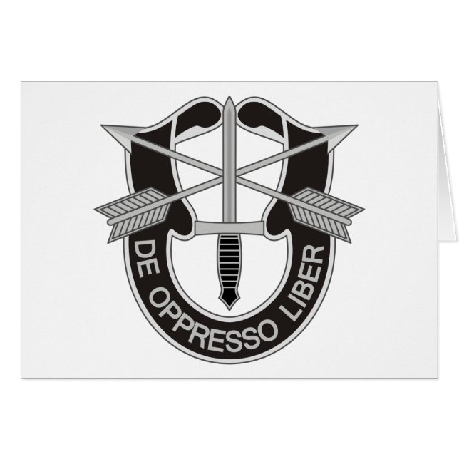Special Forces SF De Oppresso Liber (Front Horizontal)