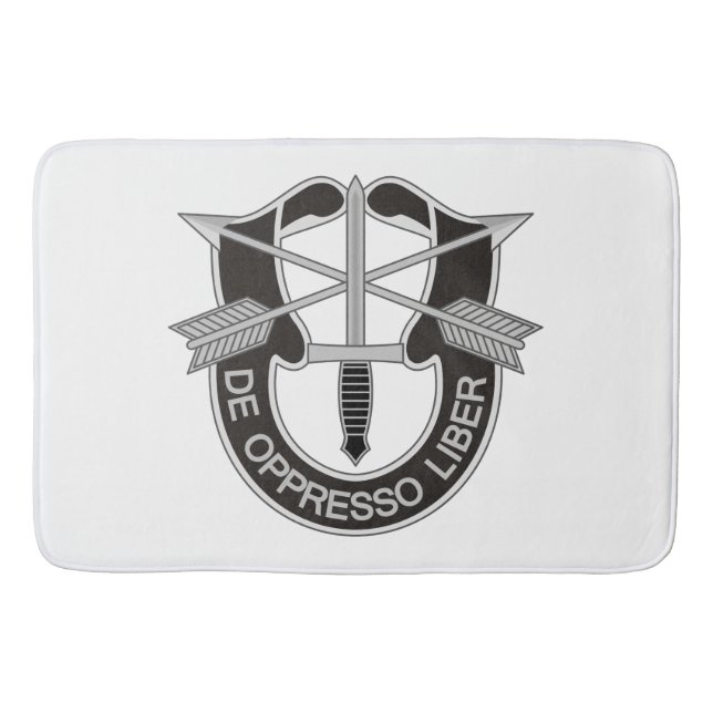 Special Forces SF De Oppresso Liber Bath Mat (Front)