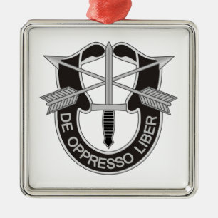 Special Forces SF De Oppresso Liber Metal Ornament