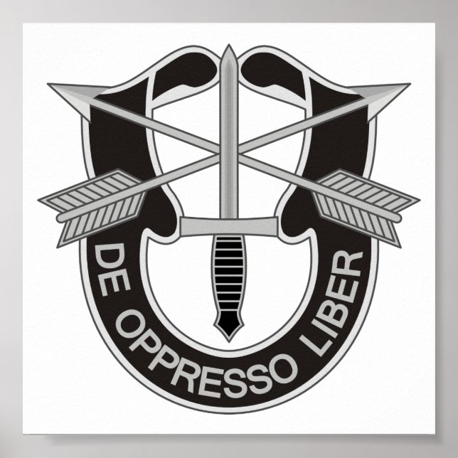 Special Forces SF De Oppresso Liber Poster (Front)